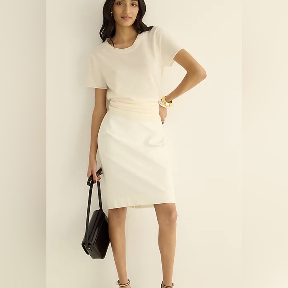 J. Crew No. 2 cream pencil skirt